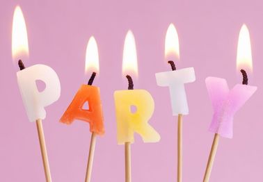 Smokeless Party Letter Candles For Cakes , Alphabet Letter Candles Eco Friendly