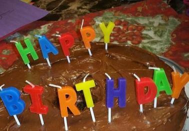 Gelegentlicher Farbbuchstabe-Geburtstag leuchtet die Tearless durch, alles- Gute zum Geburtstagkerzen handgemacht